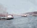 Donau & Lahn met een sleepschip.