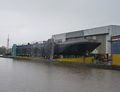 Victoria in aanbouw bij de Groningen Shipyard BV in Waterhuizen.