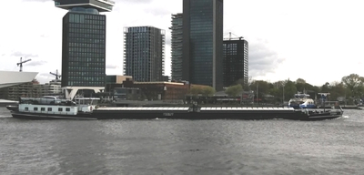 Interim op het IJ in Amsterdam richting A'dam-Rijnkanaal