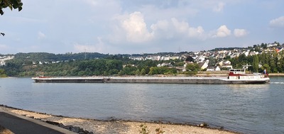 Jabo op de  Rijn bij Neuendorf, Koblenz. 