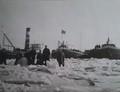 Amfortas bij Gorinchem in de winter van 1929.
