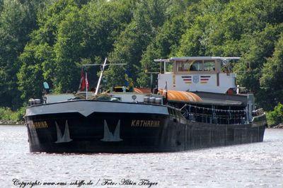 De Katharina op het Küstenkanal bij Dörpen.