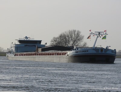 Grevelingen afvarend op de IJssel bij Bronckhorst.