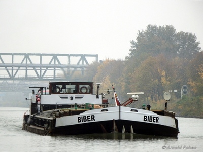 De Biber op het Wesel-Datteln-Kanal bij Marl.