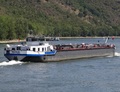 Taunus opvarend op de Rijn bij Boppard.
