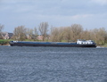 Minstreel op de Waal bij Zuilichem richting Rotterdam.