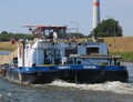 Fabico-3 op de Mittelweser bij de sluis Schl&uuml;sselburg.