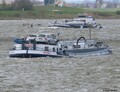 Renske afvarend op de Rijn bij Emmerik.