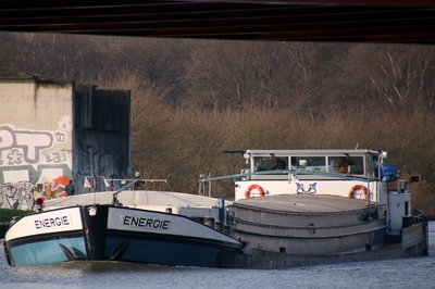 De Energie op het Datteln-Hamm-Kanal bij Waltrop.