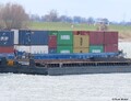 Calypso II afvarend op de Rijn bij Emmerik.