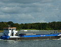Crane Barge 4 op de Nieuwe Waterweg bij Rozenburg.