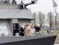 Pure-Liner II met aan boord Koningin Máxima tijdens de officiële opening van het Máximakanaal.