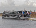 Pure-Liner II met niet meer aan boord Koningin Máxima tijdens de officiële opening van het Máximakanaal.
