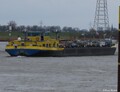 Piz Albana afvarend op de Rijn bij Emmerik.