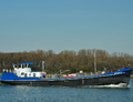 Waterboot 12 op de Nieuwe Waterweg bij Rozenburg.