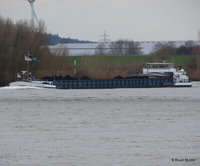 Bona Dea opvarend op de Rijn bij Emmerik.