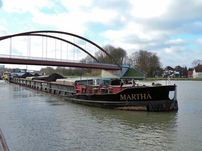 De Martha op het Dortmund-Ems-Kanal bij Datteln.