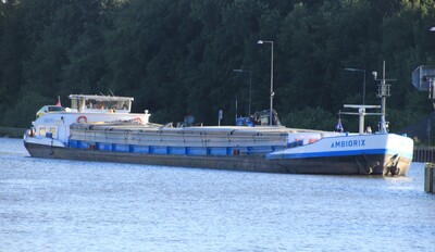 Ambiorix Scharnebeck Elbe-Seitenkanal boven het scheepslift.