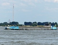 Dunav 4 op de Rijn bij Xanten.