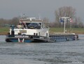 Nomade te daal op de IJssel bij Bronckhorst.