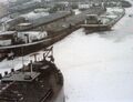 Damco 39 winter van 1963 in de haven van Bingen.