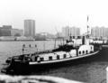 Damco 17 als duwboot afgemeerd bij het Noordereiland in Rotterdam.