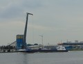 Crane Barge 1 ter hoogte van Zaandam.