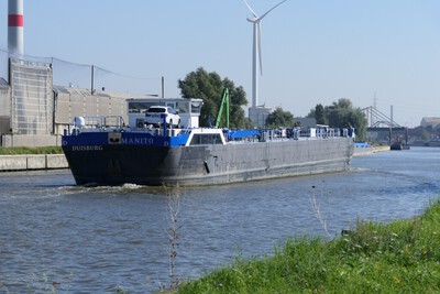 Marito op de Ringvaart Gent bij Evergem.