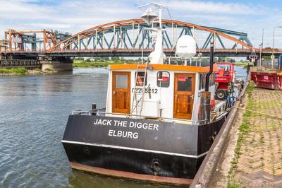 Jack The Digger aangemeerd in Zutphen.