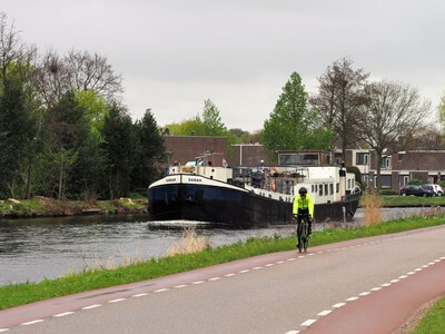 Sarah in de Ringvaart van de Haarlemmermeer