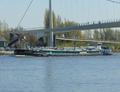 De Sagadra op het Amsterdam-Rijnkanaal ter hoogte van de Zeeburgerbrug.