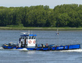 Waterboot 15 op de Nieuwe Waterweg bij Rozenburg.