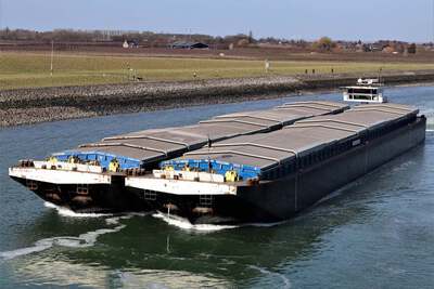 IJssel & Maas met de duwboot Cunado II.