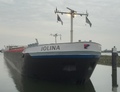 De Jolina in de haven van Werkendam.