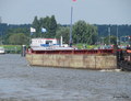 Laco 13 met de duwboot Ronald Zeeburg Amsterdam.
