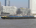 Navin 50 met de duwboot Hunter Nieuwe Maas Rotterdam.