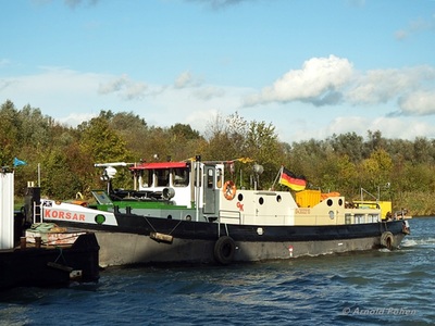 De Korsar met de duwboot Bal 186 Datteln.