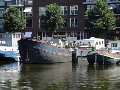 Onbekende woonschip Amsterdam.