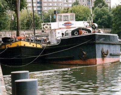 Horst en de hekradarboot Friedrich der Gross Historischehafen Berlin. 