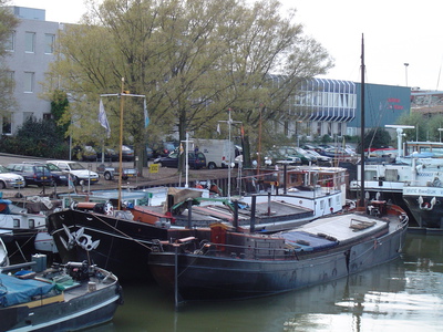 Onbekende motorvrachtschip Rotterdam.