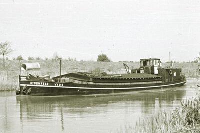 Sturmfels Rhein Herne Kanal in 1950.