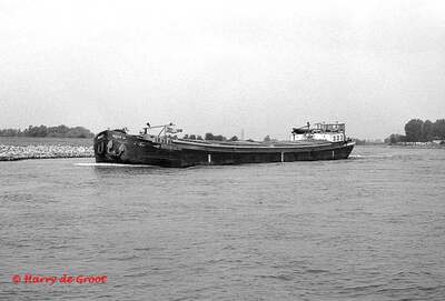 Marjan J in 1979 op de IJssel.