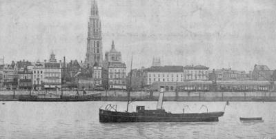Onbekende stoomsleepboot in Antwerpen.