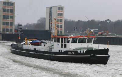 Keiler op de Elbe.