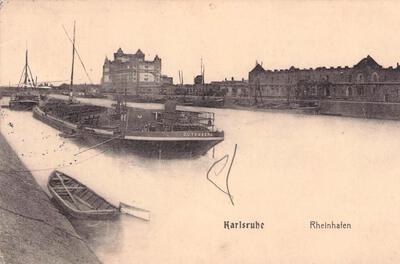 Gutenberg in de Rheinhafen in Karlsruhe.