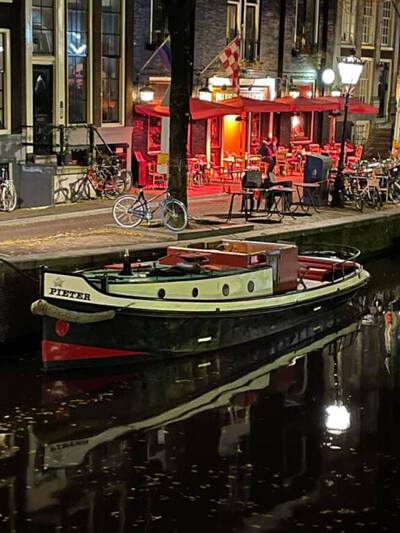 Pieter in Amsterdam.